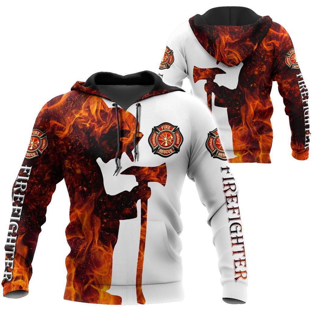 Firefighter Respect In Life - 3D Hoodie3