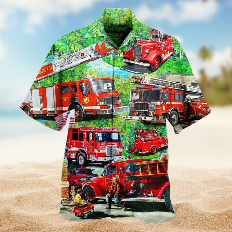 Firefighters Brave Just Like My Daddy Limited Edition – Hawaiian Shirt
