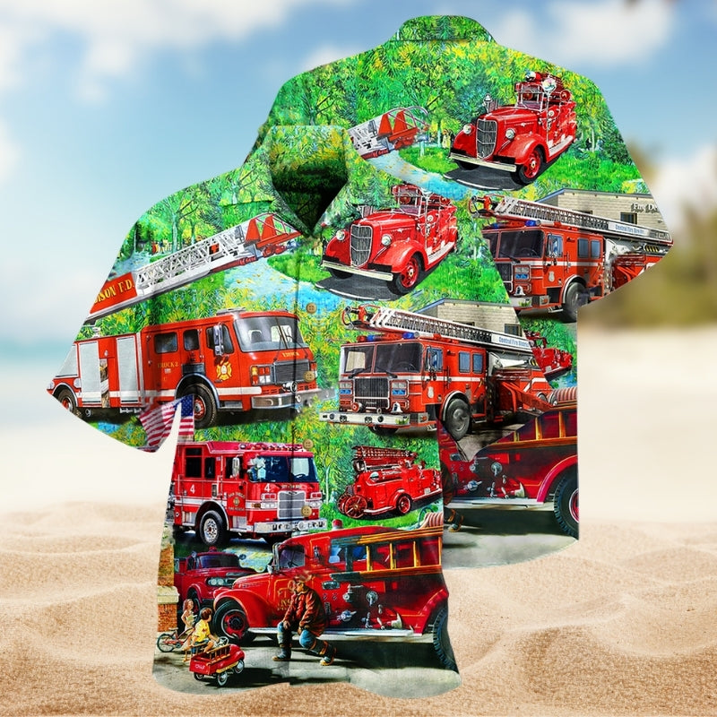 Firefighters Brave Just Like My Daddy Limited Edition – Hawaiian Shirt