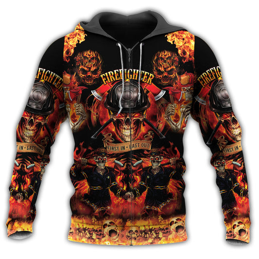 Firefighters On Fire Love Life Style - 3D Hoodie