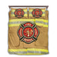 Firefighter Uniform Bedding Cover For Firefighter Bedroom Decor