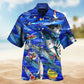 Fish Love Ocean Blue Christmas – Hawaiian Shirt