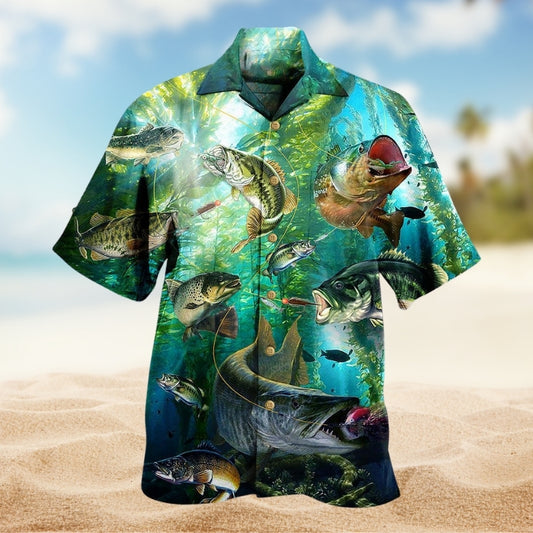 Fish More Worry Less Limited Edition – Hawaiian Shirt