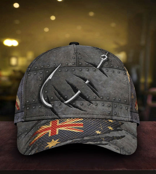 Fishing Australian Flag Outdoor Style – Classic Cap