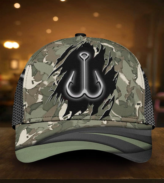 Fishing Camo Pattern Outdoor Style – Classic Cap