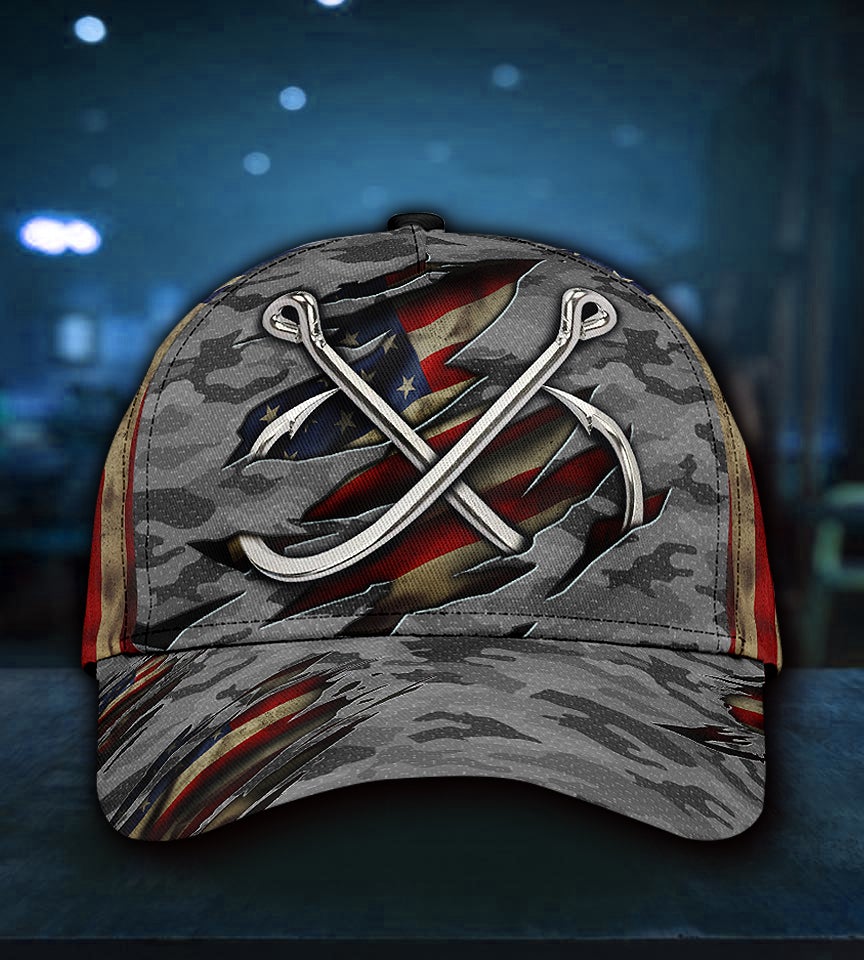 Fishing Camouflage Carbon Grey – Classic Cap