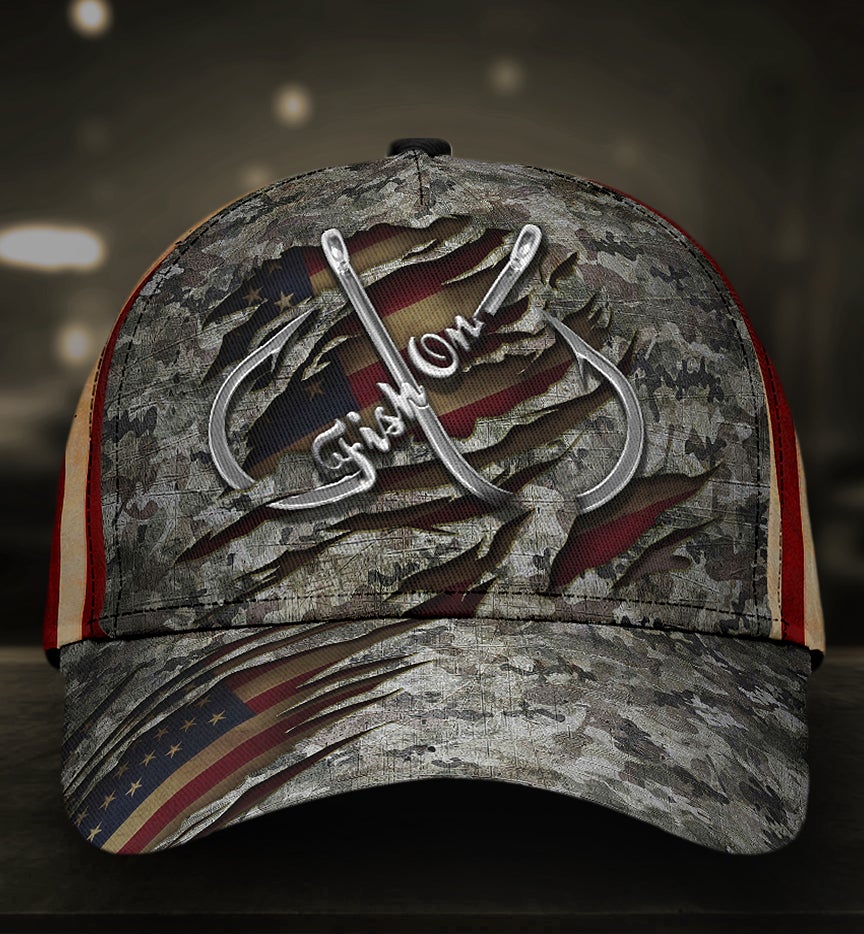 Fish On Camouflage Fishing – Classic Cap