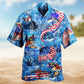 Fishing Hard America Edition – Hawaiian Shirt