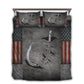 Fishing Hook Metal Bedding Cover For Outdoor Lover Bedroom Decor