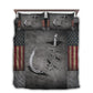 American Fishing Hook Bedding Cover For Outdoor Lover Bedroom Decor