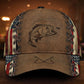 Fishing Leather American Flag – Classic Cap