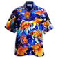 Hawaiian Shirt / Adults / S Fish Goldfish In The Galaxy - Hawaiian Shirt - Reefox