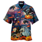 Hawaiian Shirt / Adults / S Halloween Dragon And Halloween Scaredy - Hawaiian Shirt - Reefox