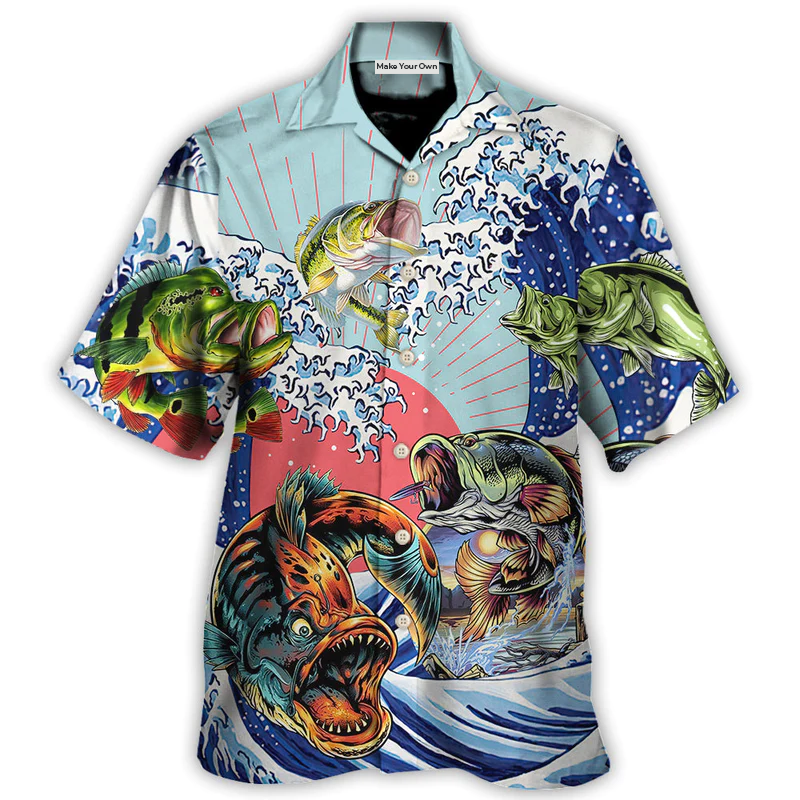 Fishing Is My Life Big Waves - Hawaiian Shirt - Reefox
