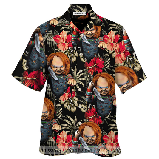 Halloween Chucky Scary Tropical Style - Hawaiian Shirt