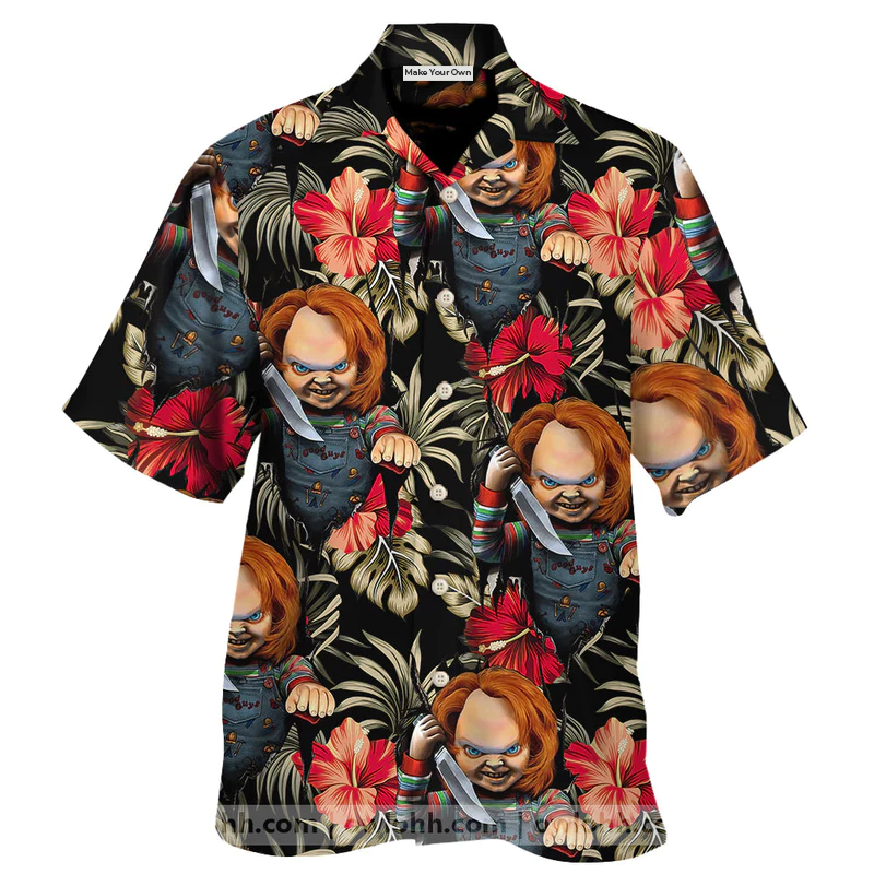 Halloween Chucky Scary Tropical Style - Hawaiian Shirt