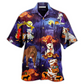 Hawaiian Shirt / Adults / S Halloween Dogs Night Scary - Hawaiian Shirt - Reefox