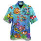 Fish Ocean In The Deep Blue Sea Joy To You And Me - Hawaiian Shirt