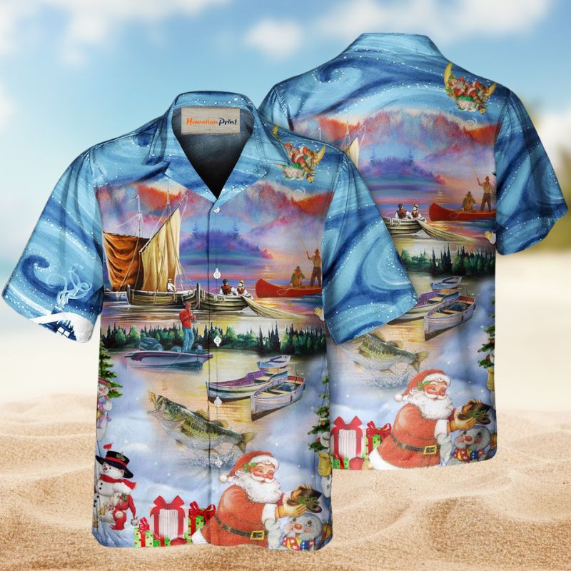 Fishing Merry Christmas Style – Hawaiian Shirt