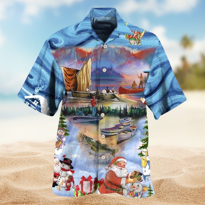 Fishing Merry Christmas Style – Hawaiian Shirt