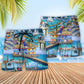 Fishing Pier Blue Sea – Beach Short