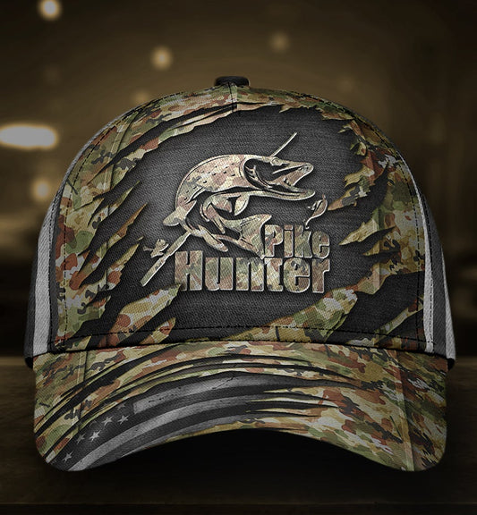 Fishing Pike Hunter Hunting Classic Cap