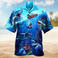 Fishing Shark With Small Ship Limited Edition – Hawaiian Shirt
