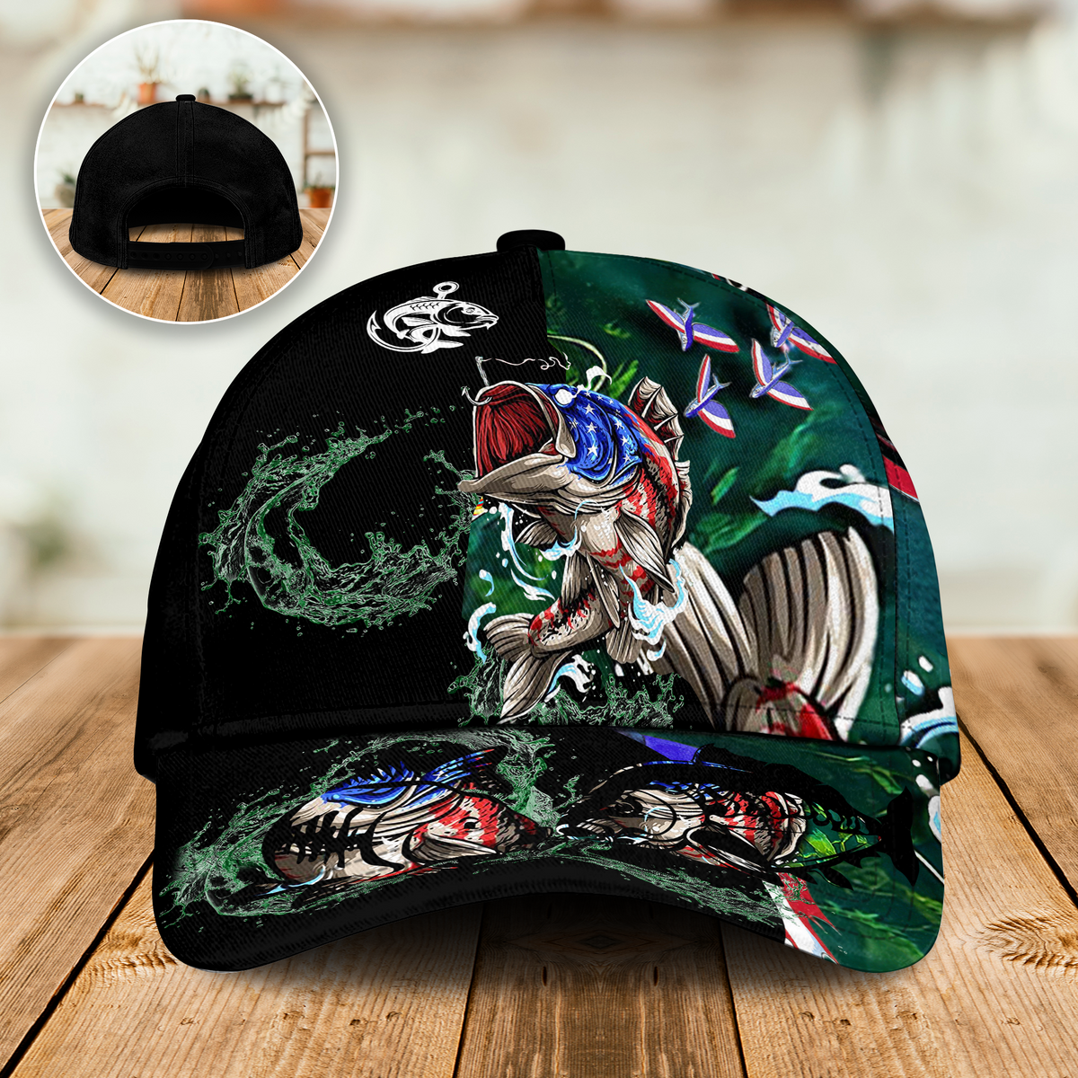 Fishing Hooked On Freedom 1 – Classic Cap