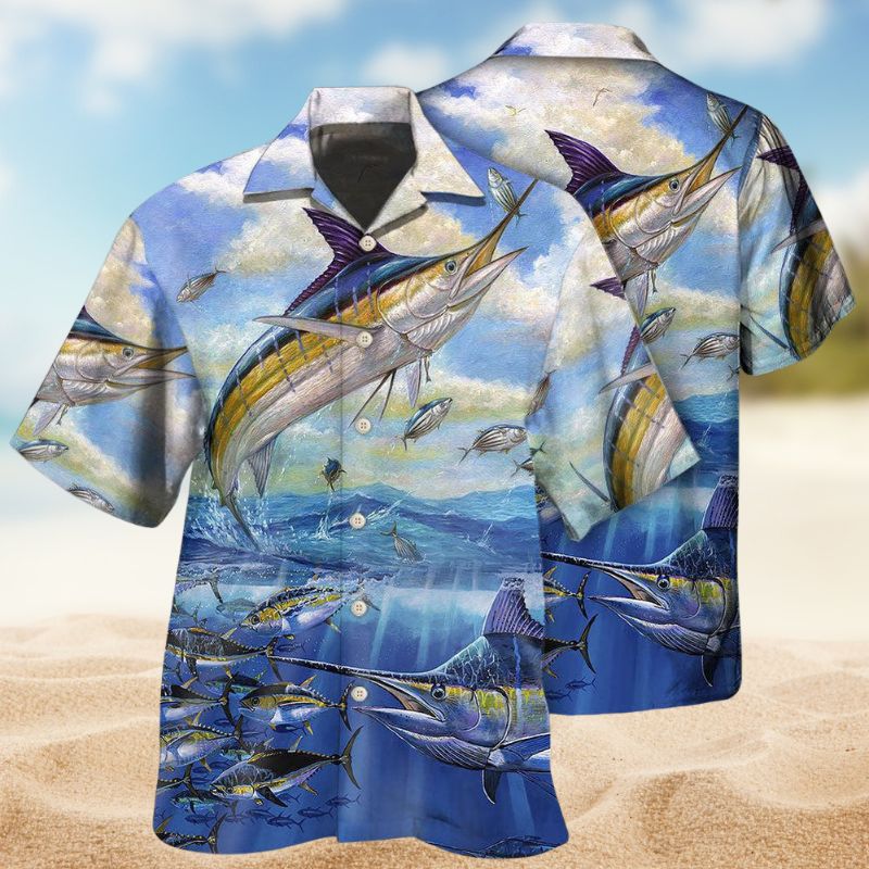 Fishing Ocean Blue Sky Style – Hawaiian Shirt