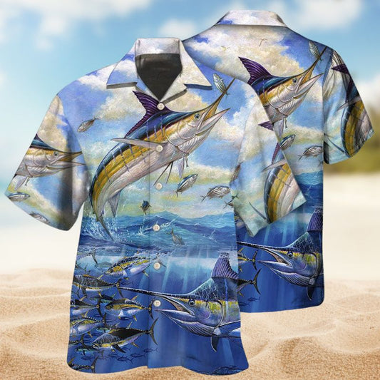Fishing Ocean Blue Sky Style – Hawaiian Shirt