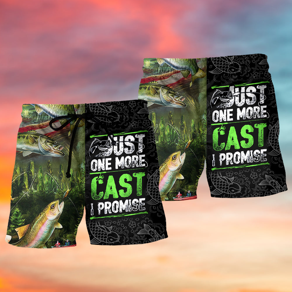 Fishing Just One More Cast - Beach Short