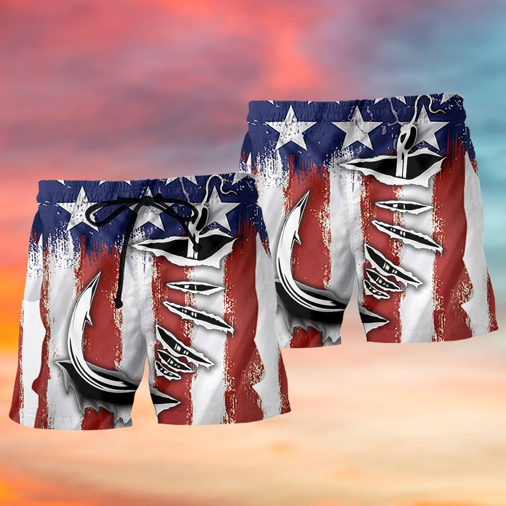 Fishing America Cool Scratch – Beach Short