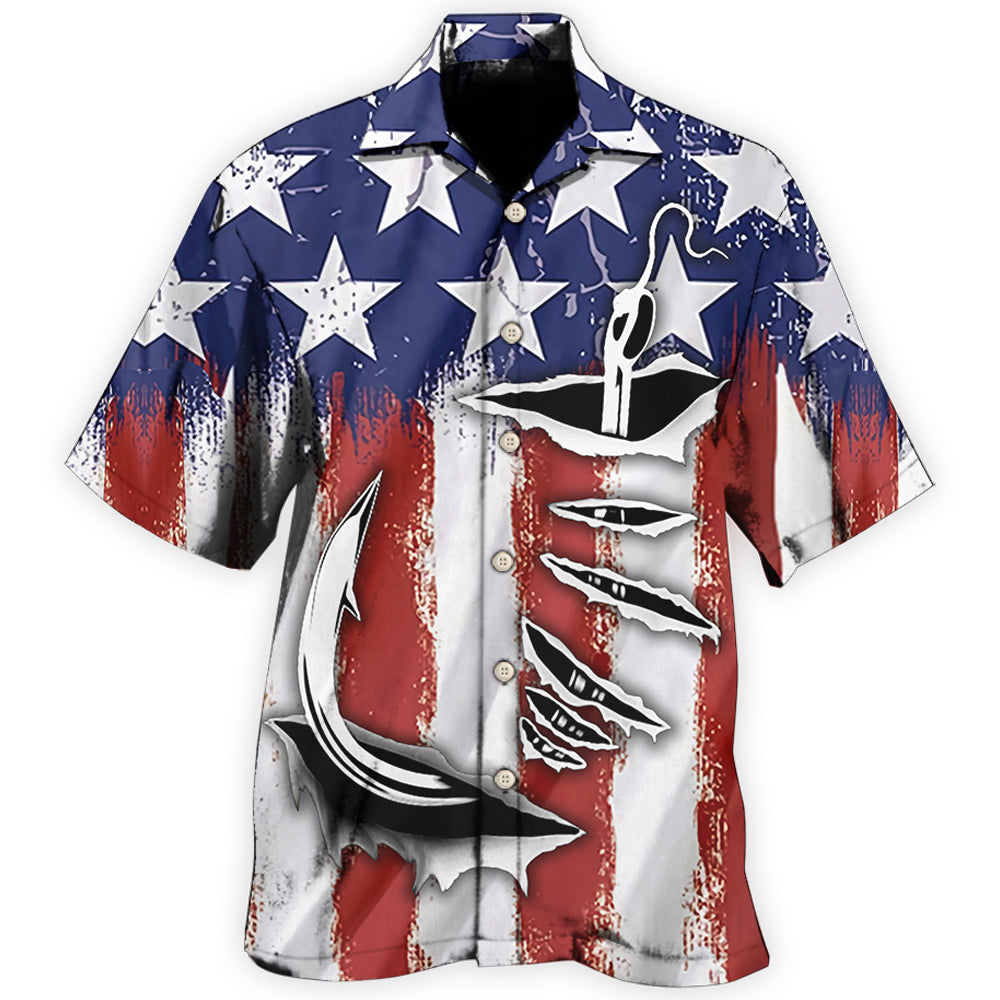 American Style Fishing Outdoor - Hawaiian Shirt