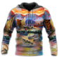Fishing Sunset Peaceful Style - 3D Hoodie2