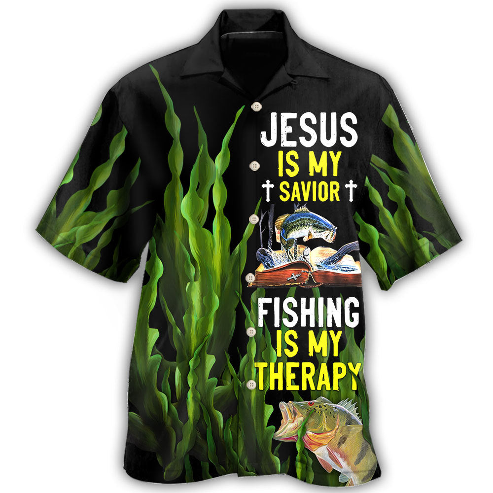 Fishing Is My Therapy Angler - Hawaiian Shirt