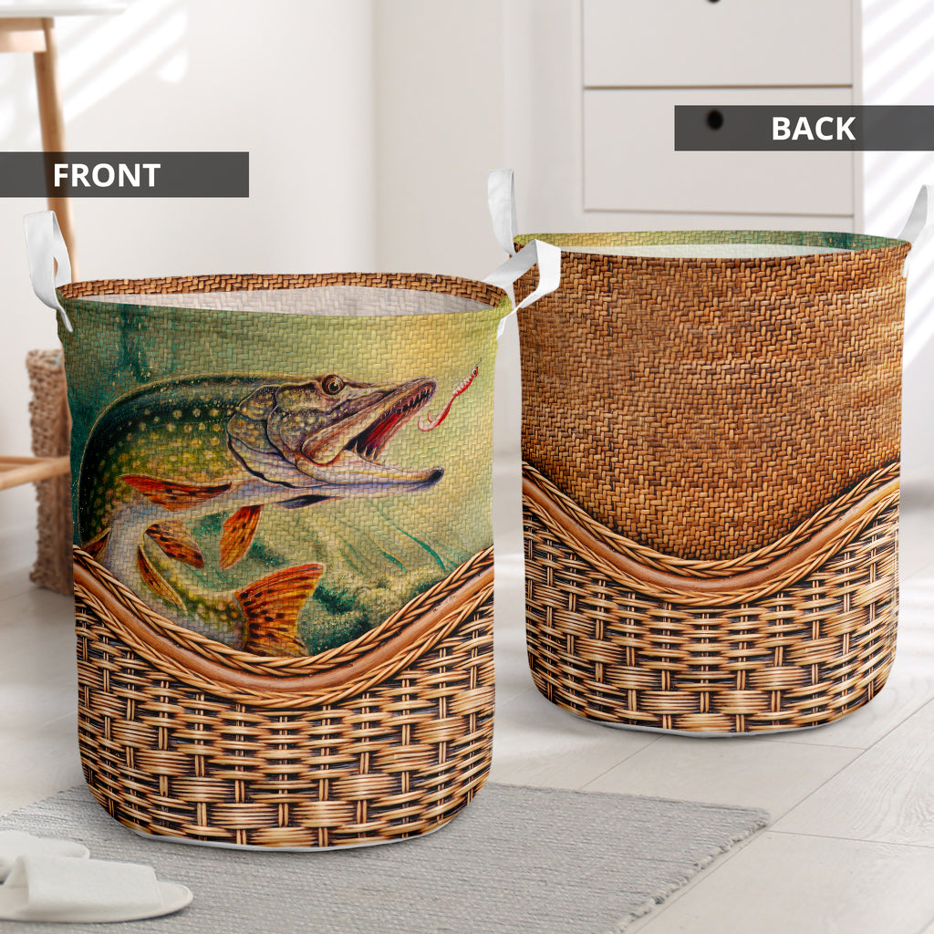 Fishing Rattan Teaxture Lover - Laundry Basket - Owls Matrix LTD