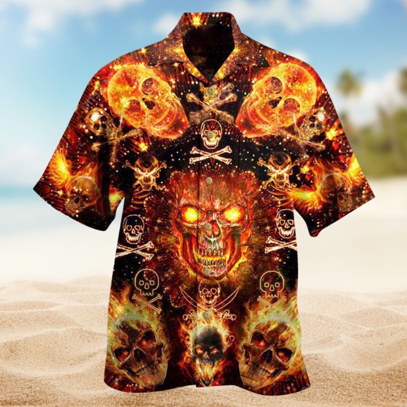 Flaming Skulls Edition – Hawaiian Shirt