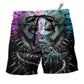 Beach Short / Adults / S Skull Flaming Skull Style - Beach Short - Owls Matrix LTD