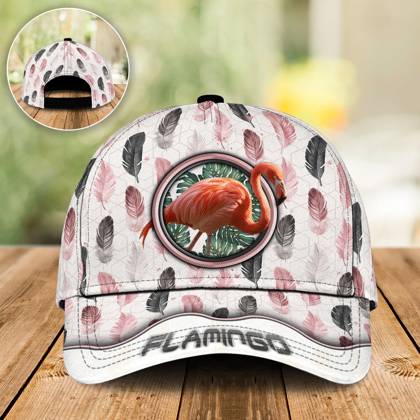 Pink Flamingo Feather Style – Classic Cap