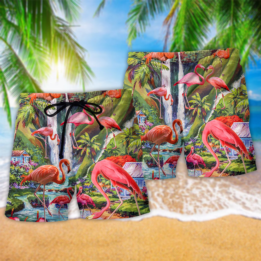 Flamingo Scenic Landscape – Beach Short