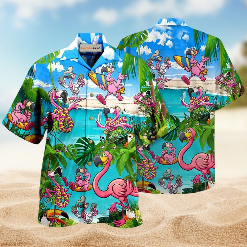 Flamingo Chill Moments Edition – Hawaiian Shirt