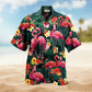 Flamingo Couple Love Flowers Limited Edition – Hawaiian Shirt