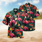 Flamingo Couple Love Flowers Limited Edition – Hawaiian Shirt