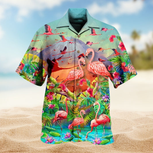 Flamingo Couple Love Limited Edition – Hawaiian Shirt