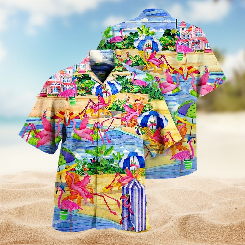 Flamingo Love Beach Limited Edition – Hawaiian Shirt