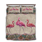 Flamingo Mandala Bedding Cover For Coastal Bedroom Decor