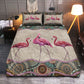 Flamingo Mandala Bedding Cover For Coastal Bedroom Decor