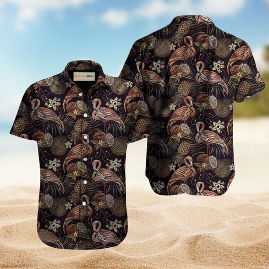 Flamingo Pineapple Vintage Edition – Hawaiian Shirt