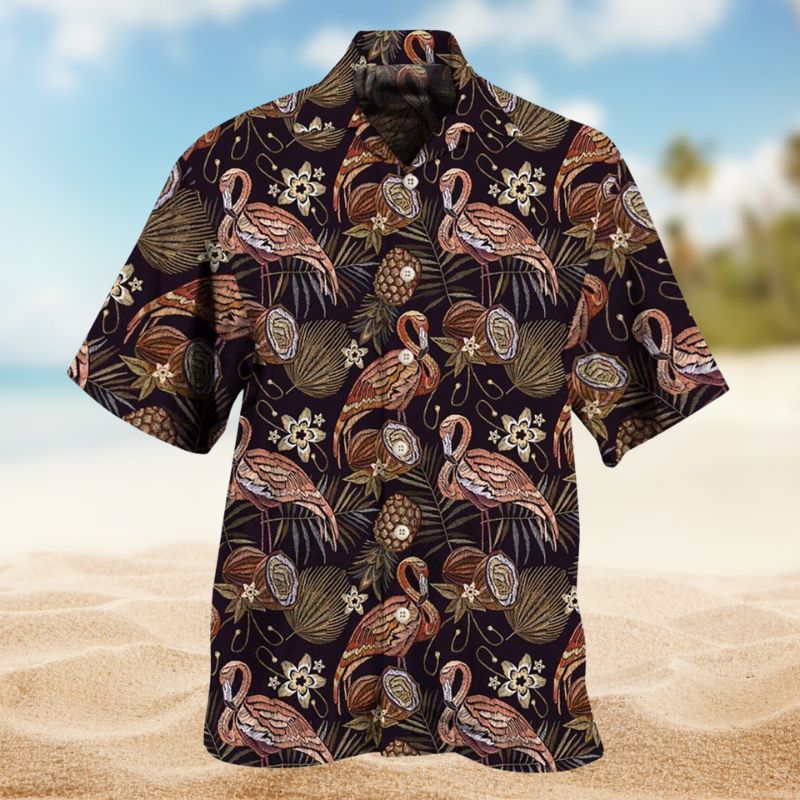 Flamingo Pineapple Vintage Edition – Hawaiian Shirt