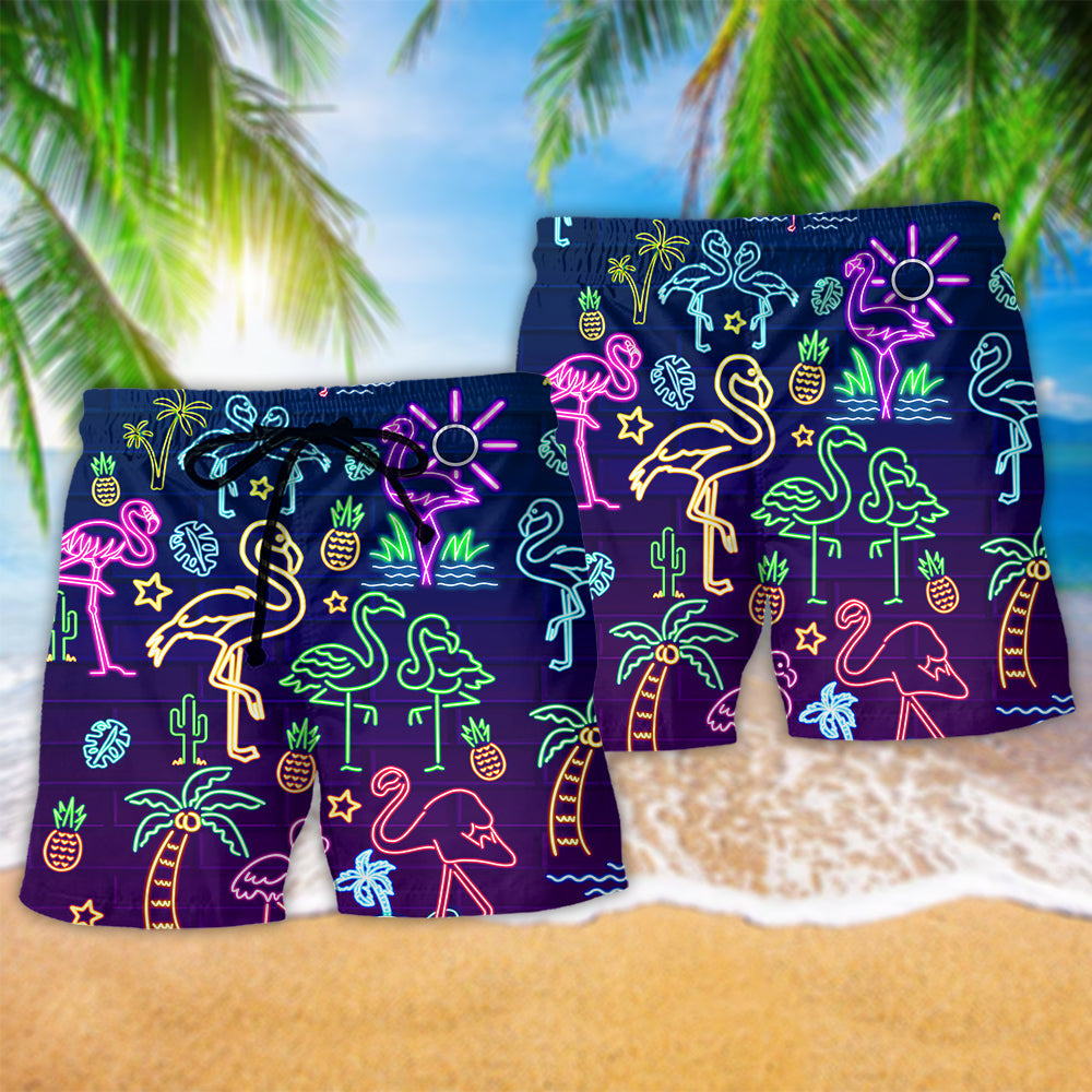 Flamingo Stand Tall Dream Big – Beach Short